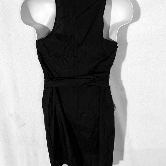 NWT Bebe Black Deconstructed Long Top with Tie SM - Picture 6 of 8